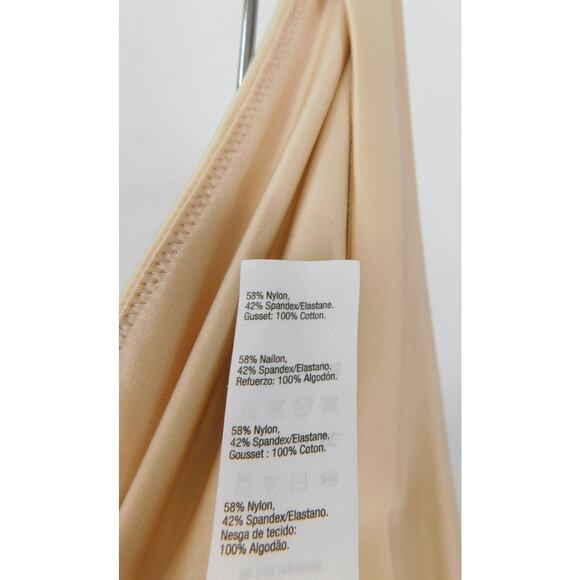 Spanx Women's Champagne Beige Mid Thigh Shaping Shorts Size Large - Picture 7 of 9